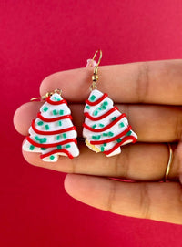 Christmas Tree Cookie Earrings