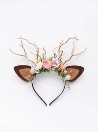 Frosted Rose Reindeer Headband 4 (Frosted Rose)