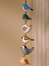 Wooden Bird Ornaments