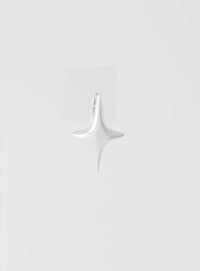 North Star Starburst Huggie Hoop Earrings