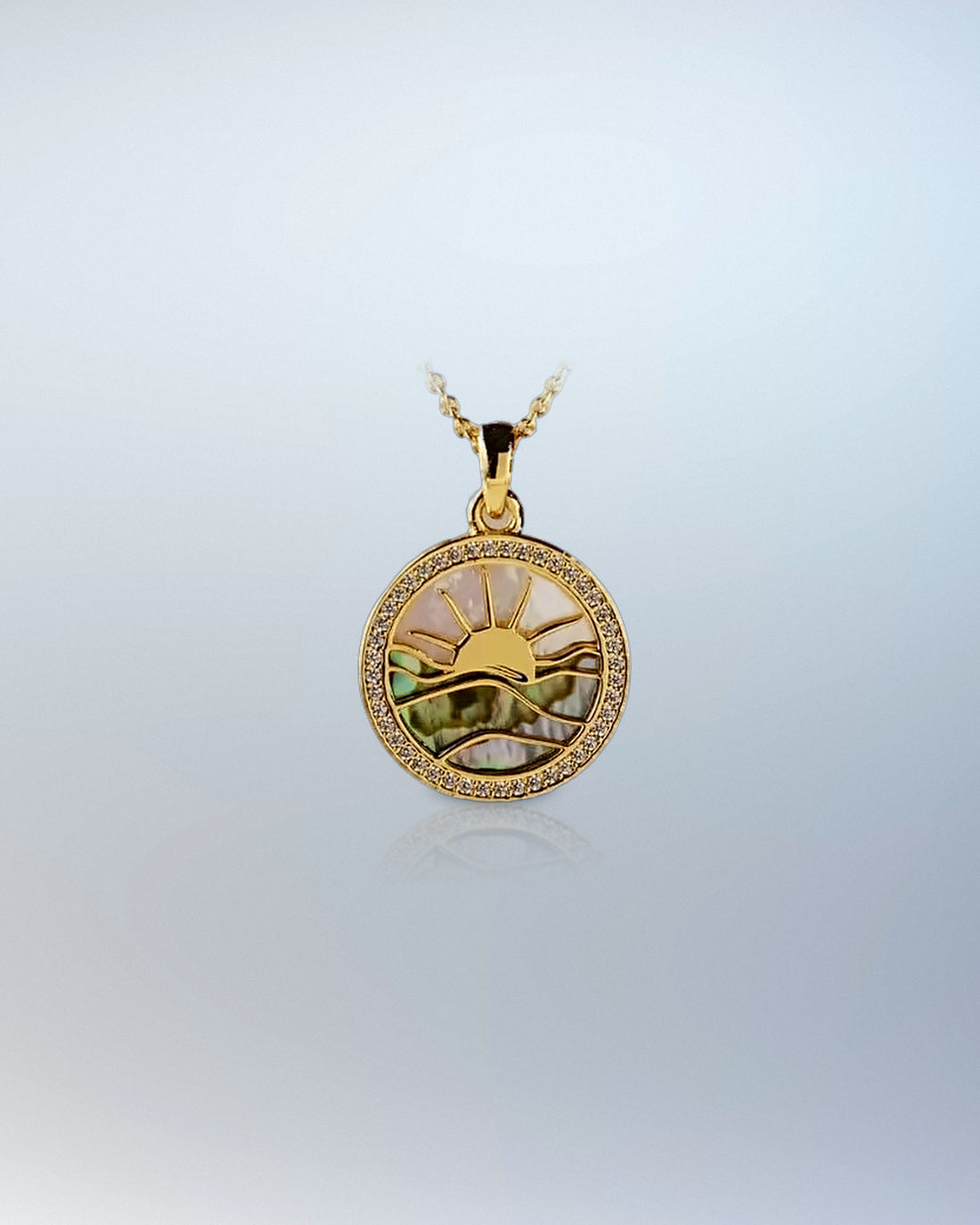 Pearl Sunset Necklace (Pendants)