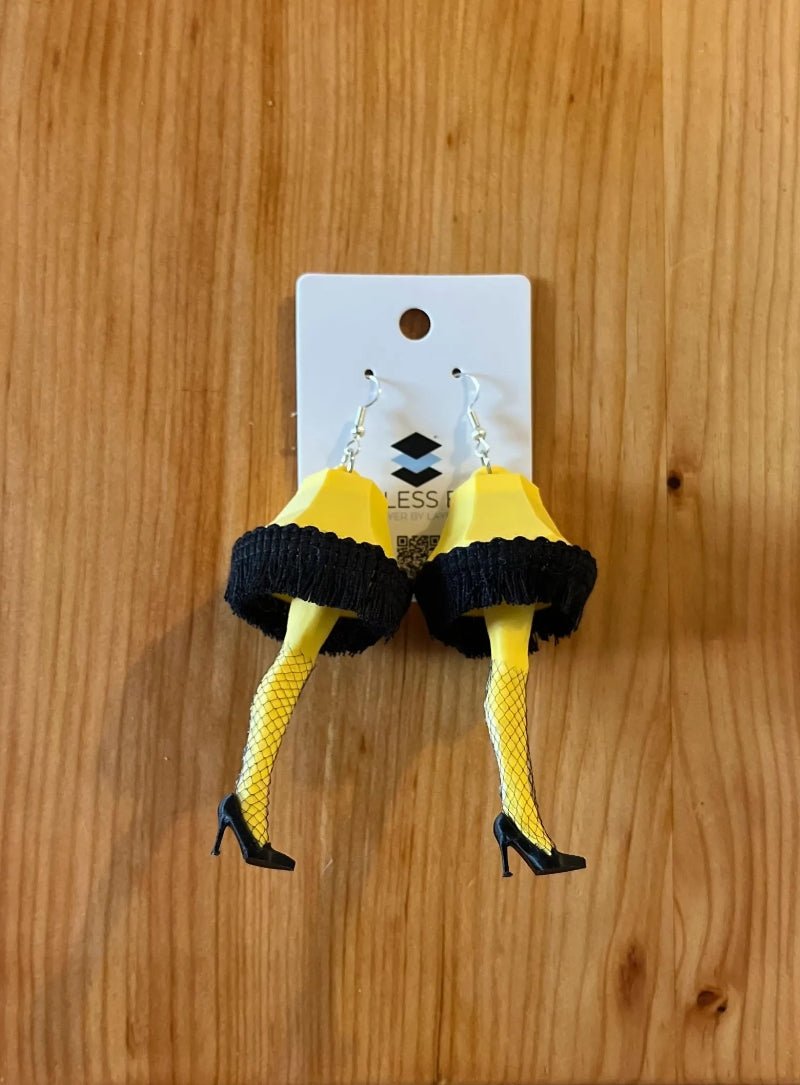 A Christmas Story Leg Lamp Earrings