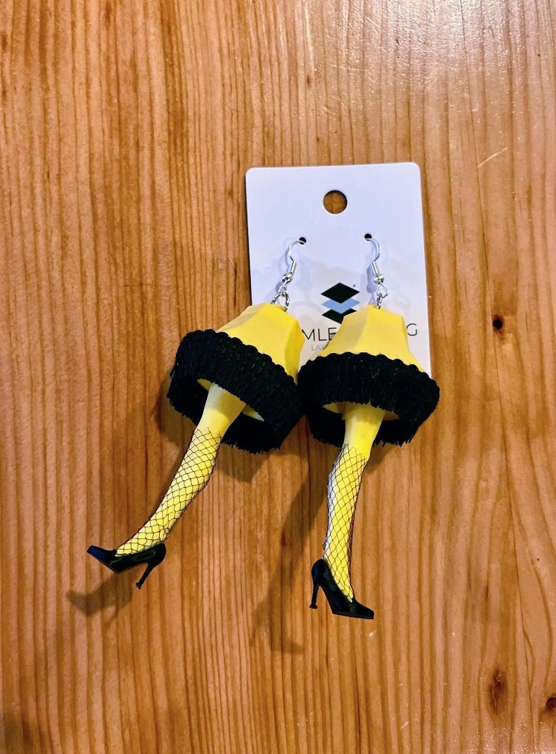 A Christmas Story Leg Lamp Earrings