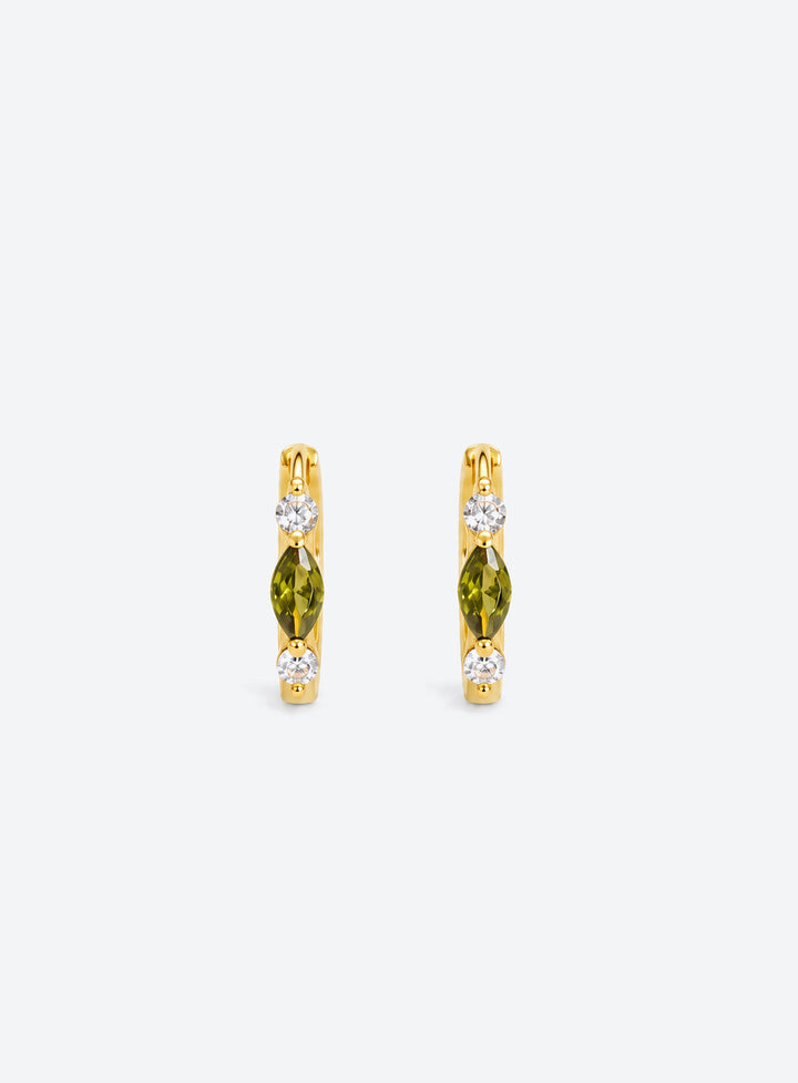 Mini Birthstone Huggie Hoop Earrings