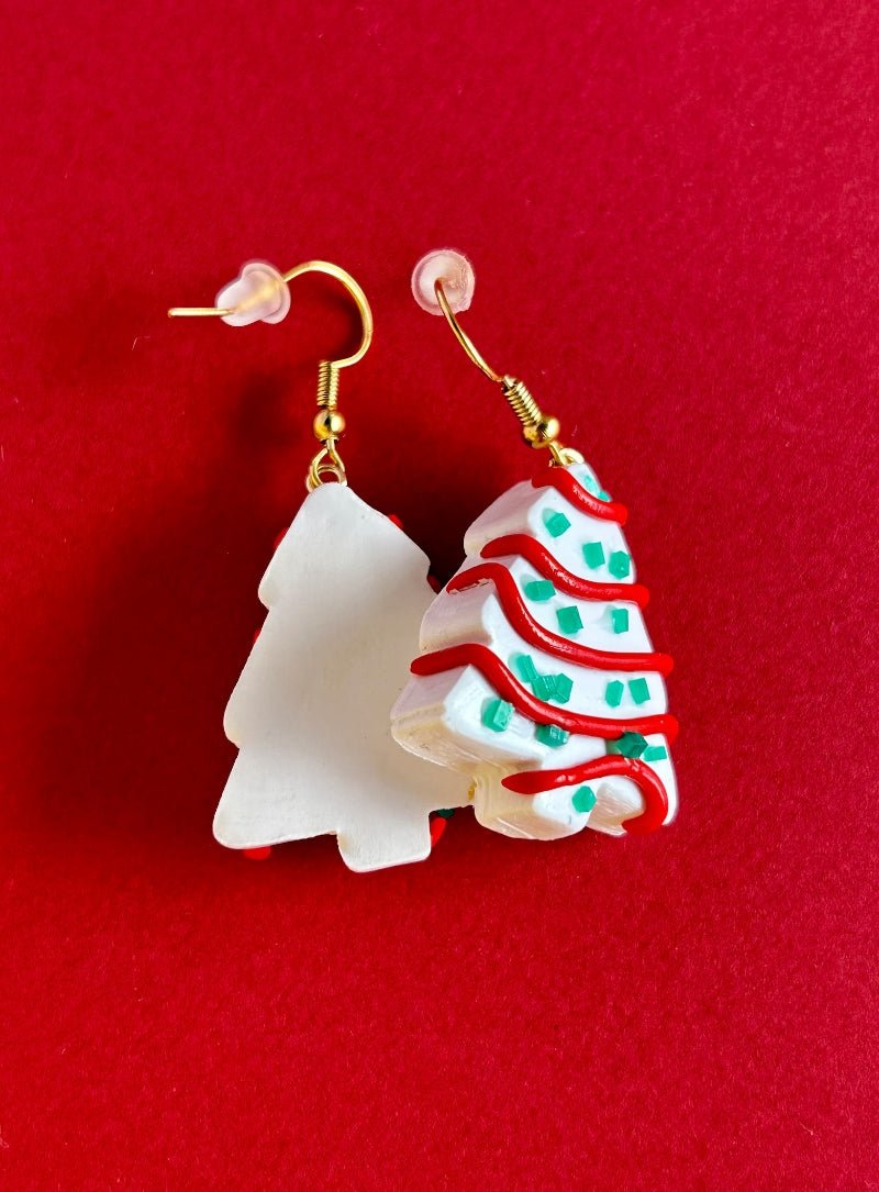 Christmas Tree Cookie Earrings