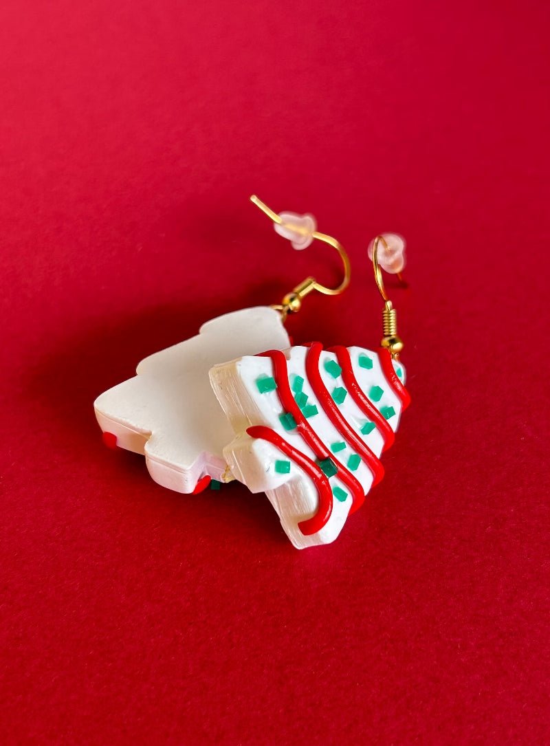 Christmas Tree Cookie Earrings