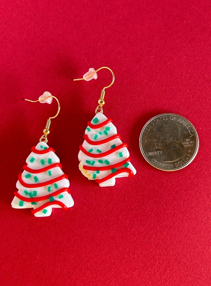 Christmas Tree Cookie Earrings