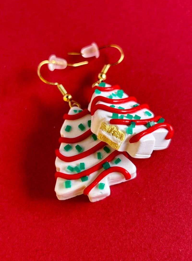 Christmas Tree Cookie Earrings
