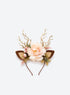 Ivory Peony Reindeer Headband 4 (Ivory Peony)