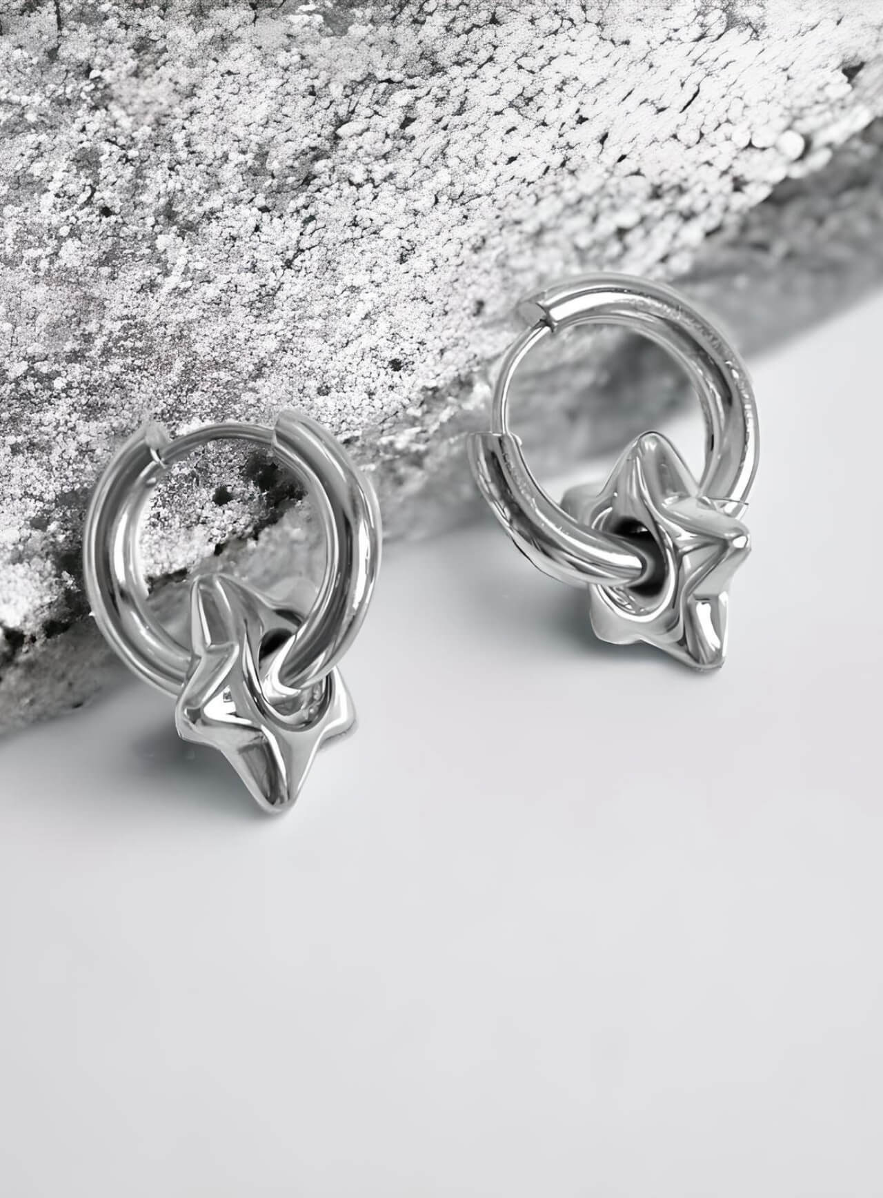 Silver Star Hoops