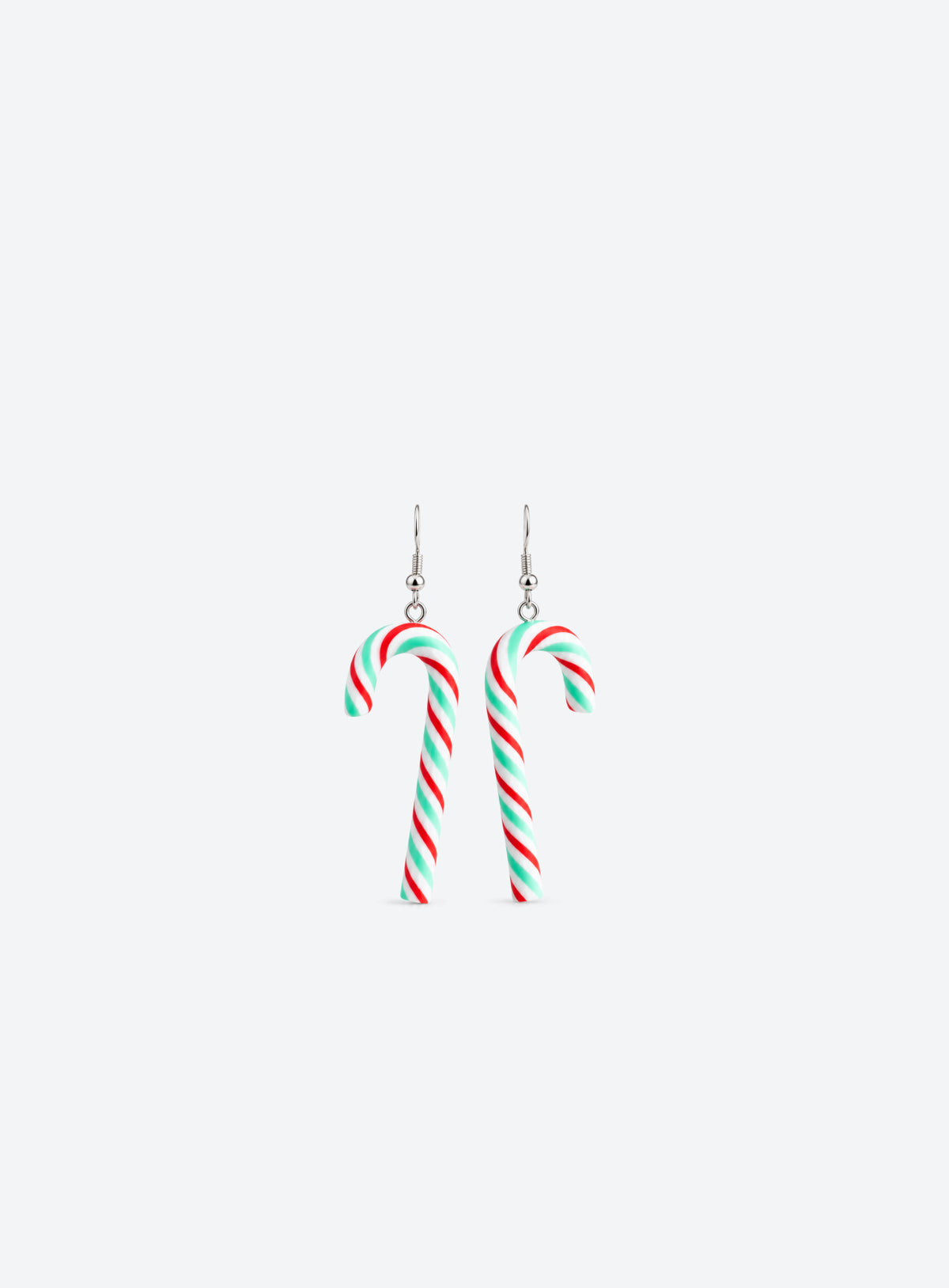 Candy Cane Christmas Earrings