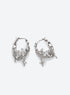 Bow Star Chain Hoop Earrings