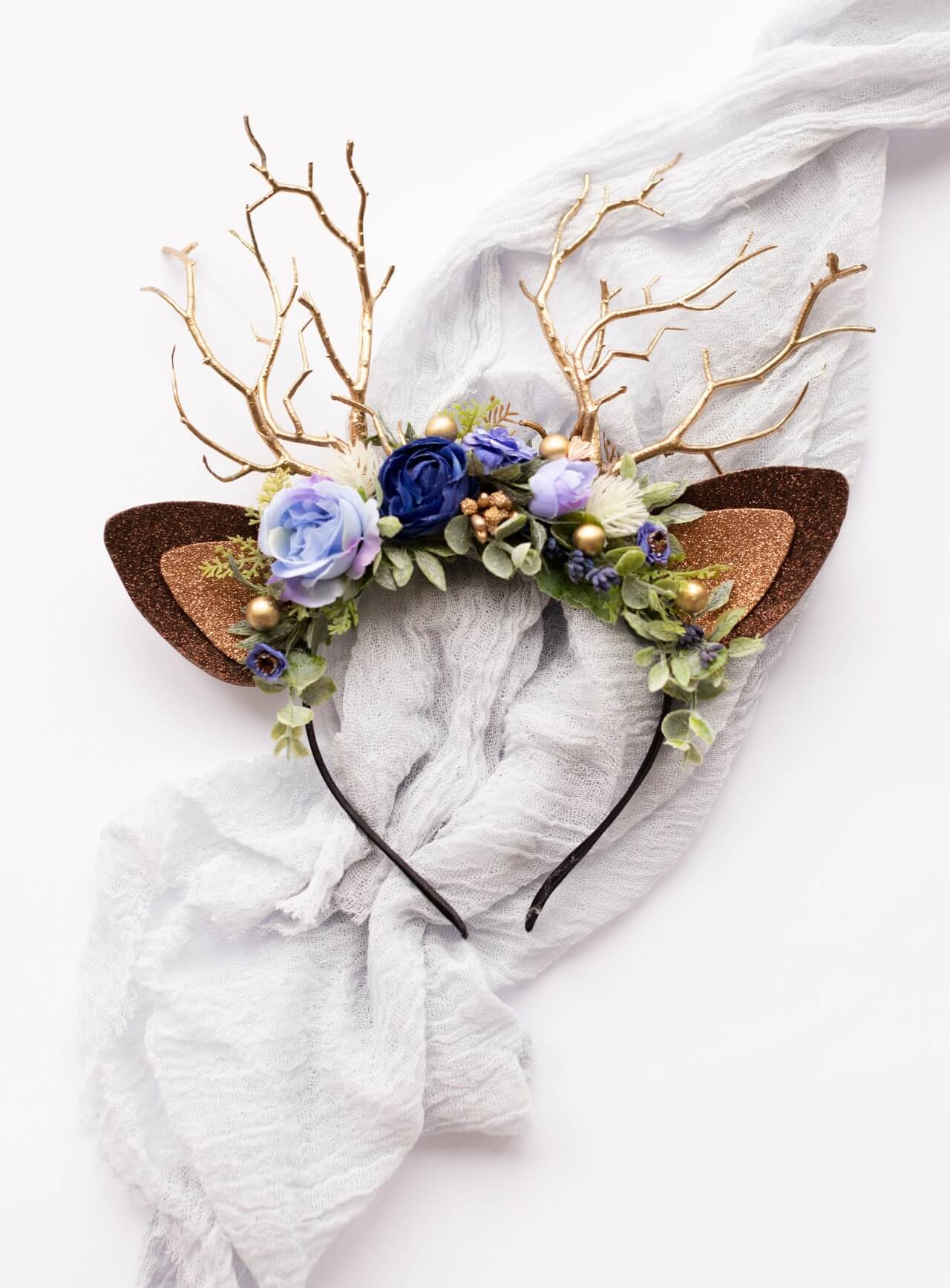 Aster Berry Reindeer Headband 1 (Aster Berry)