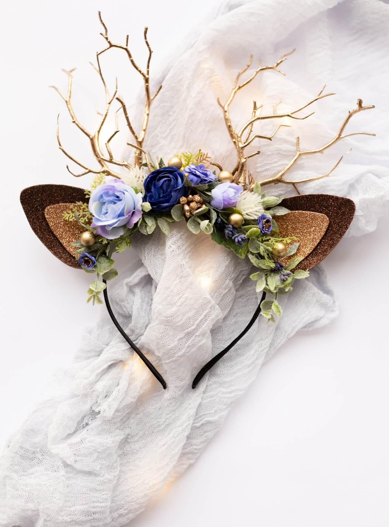 Aster Berry Reindeer Headband 2 (Aster Berry)