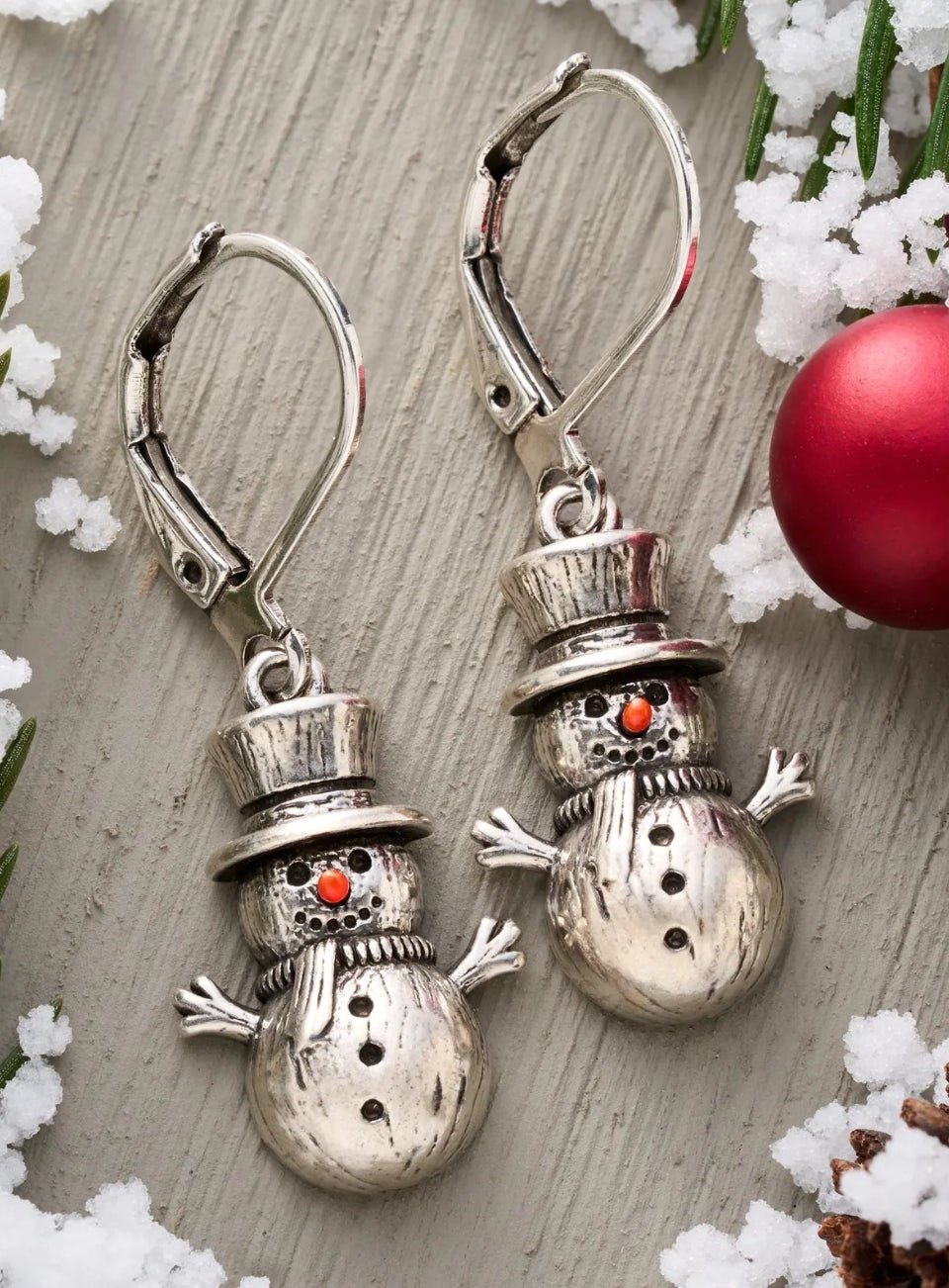 Christmas Snowman Earrings