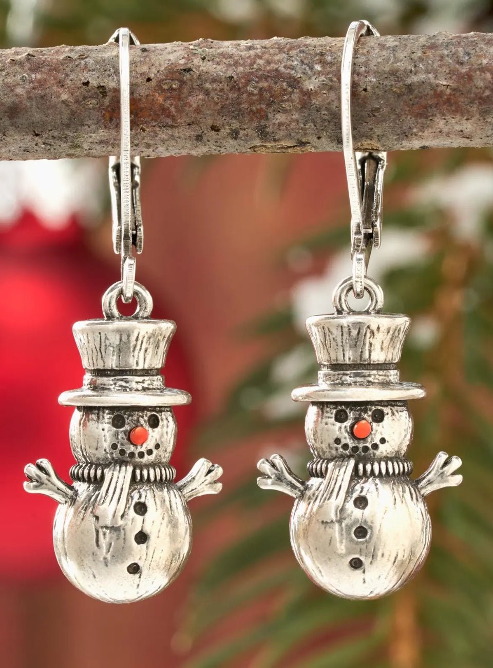 Christmas Snowman Earrings