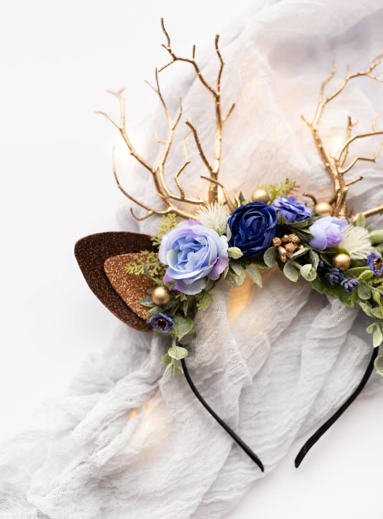 Aster Berry Reindeer Headband 4 (Aster Berry)