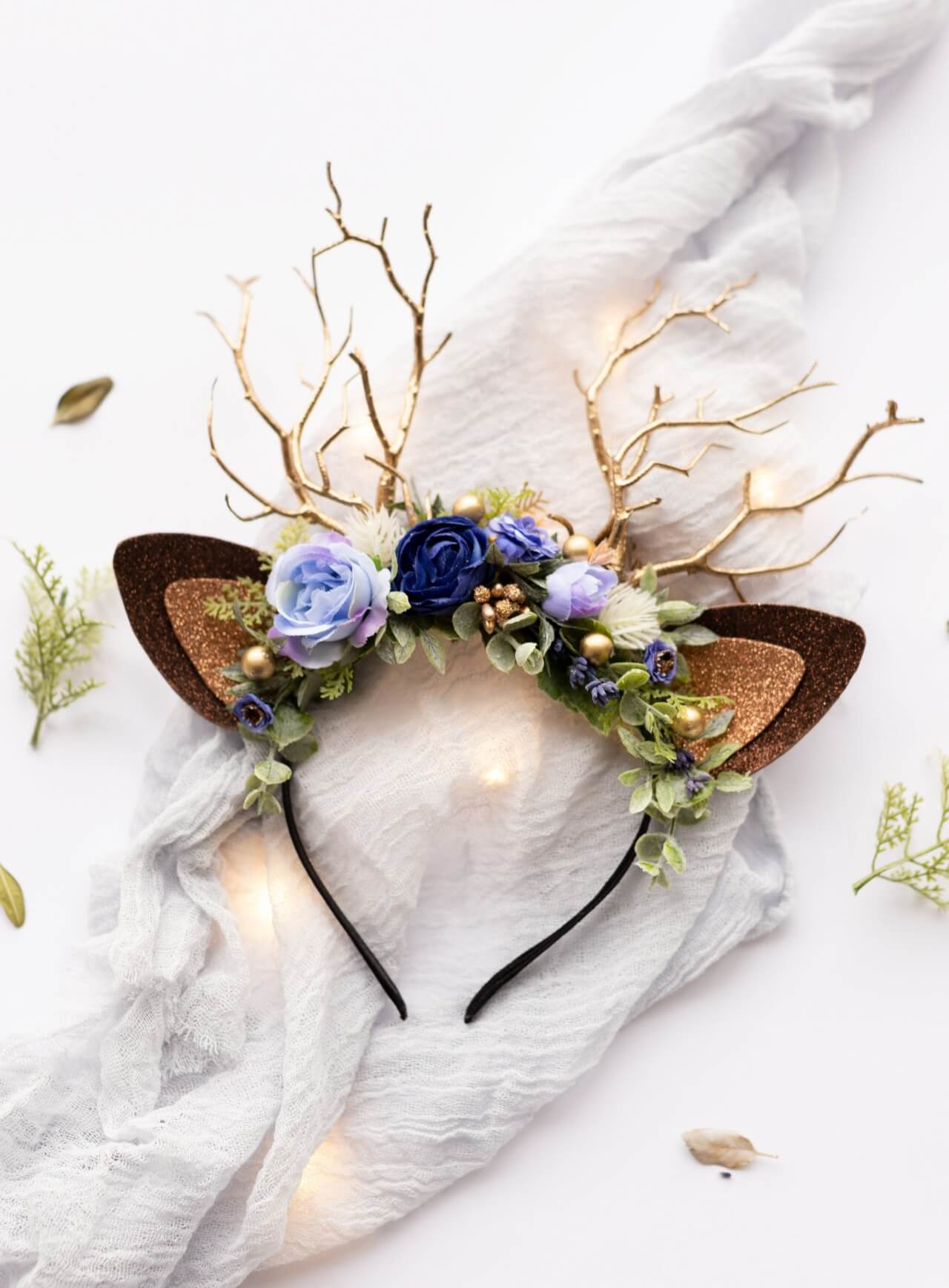 Aster Berry Reindeer Headband 3 (Aster Berry)