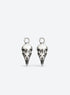 Dark Raven Hoop Earrings