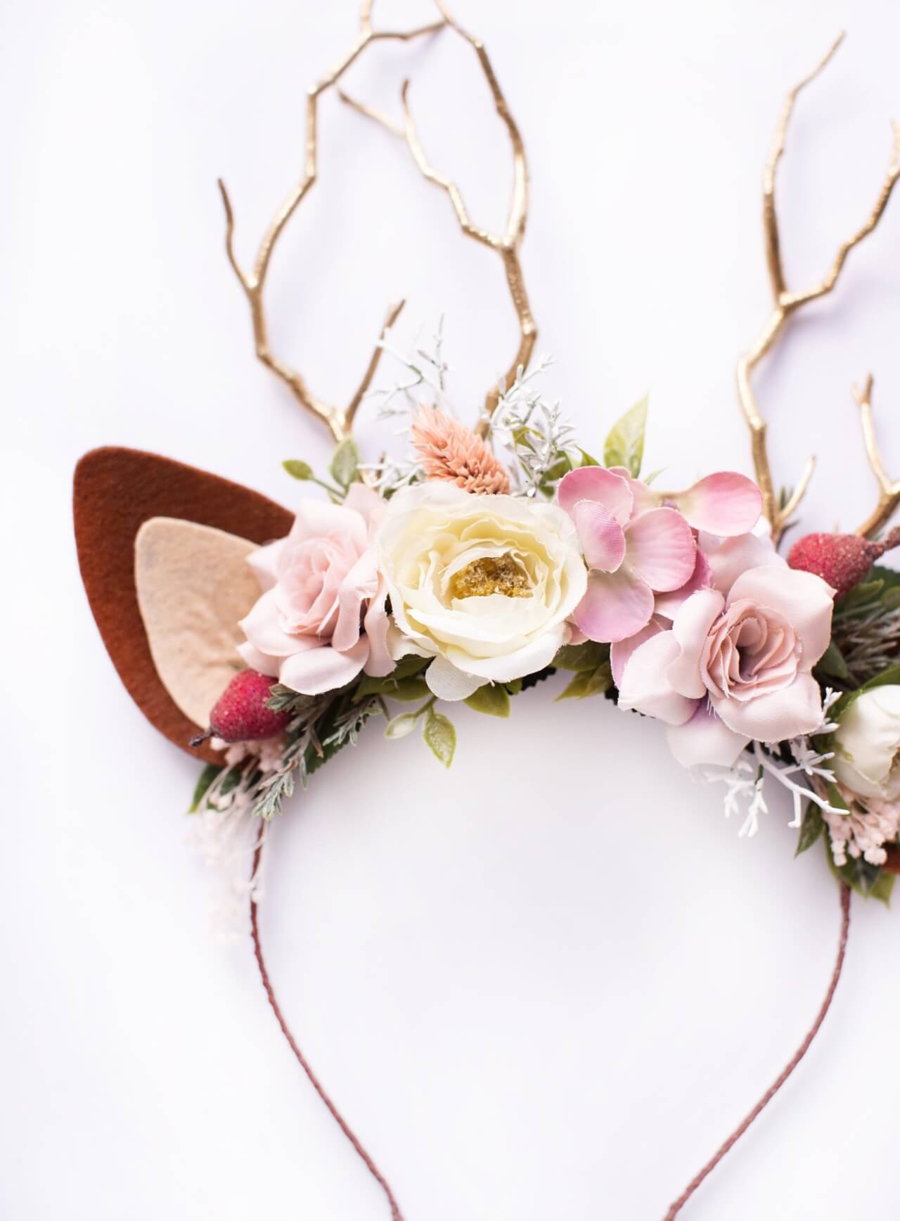 Frosted Rose Reindeer Headband 7 (Frosted Rose)