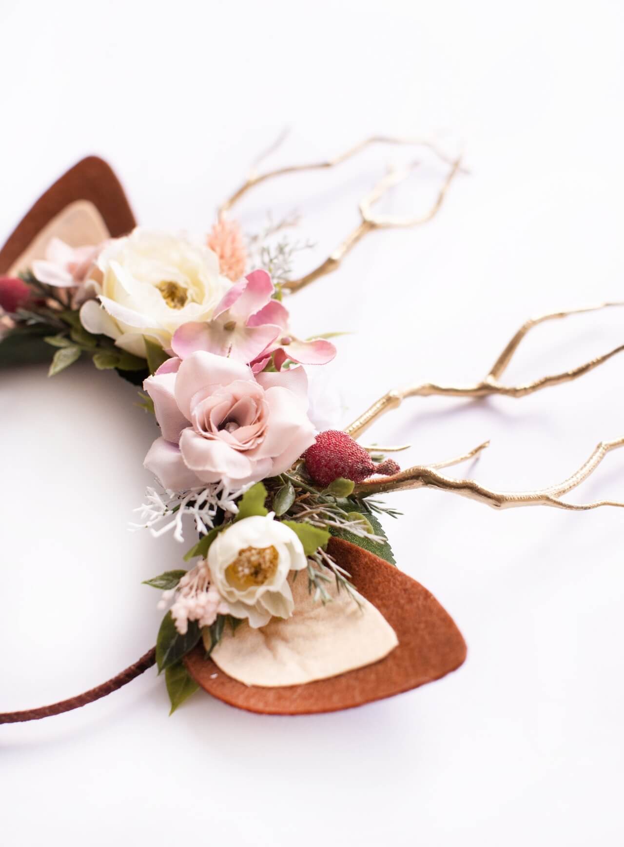 Frosted Rose Reindeer Headband 6 (Frosted Rose)