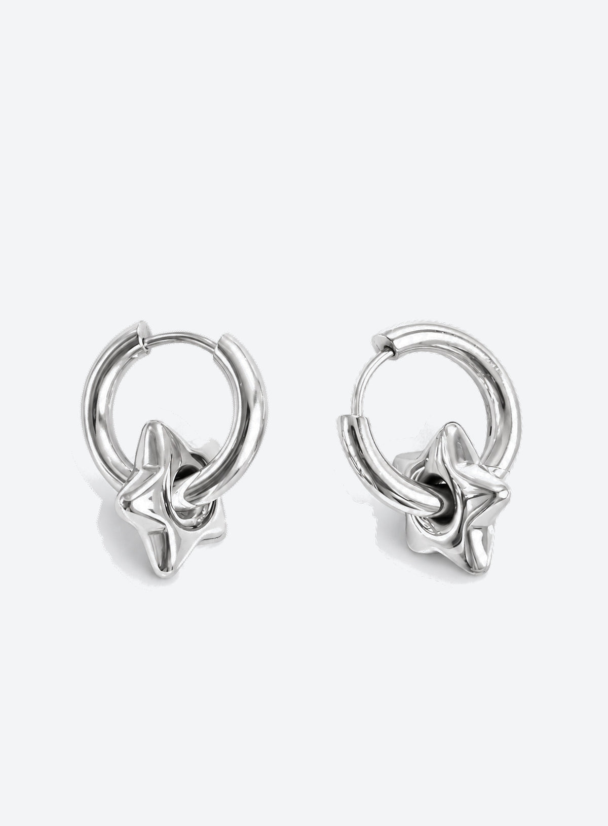 Silver Star Earrings