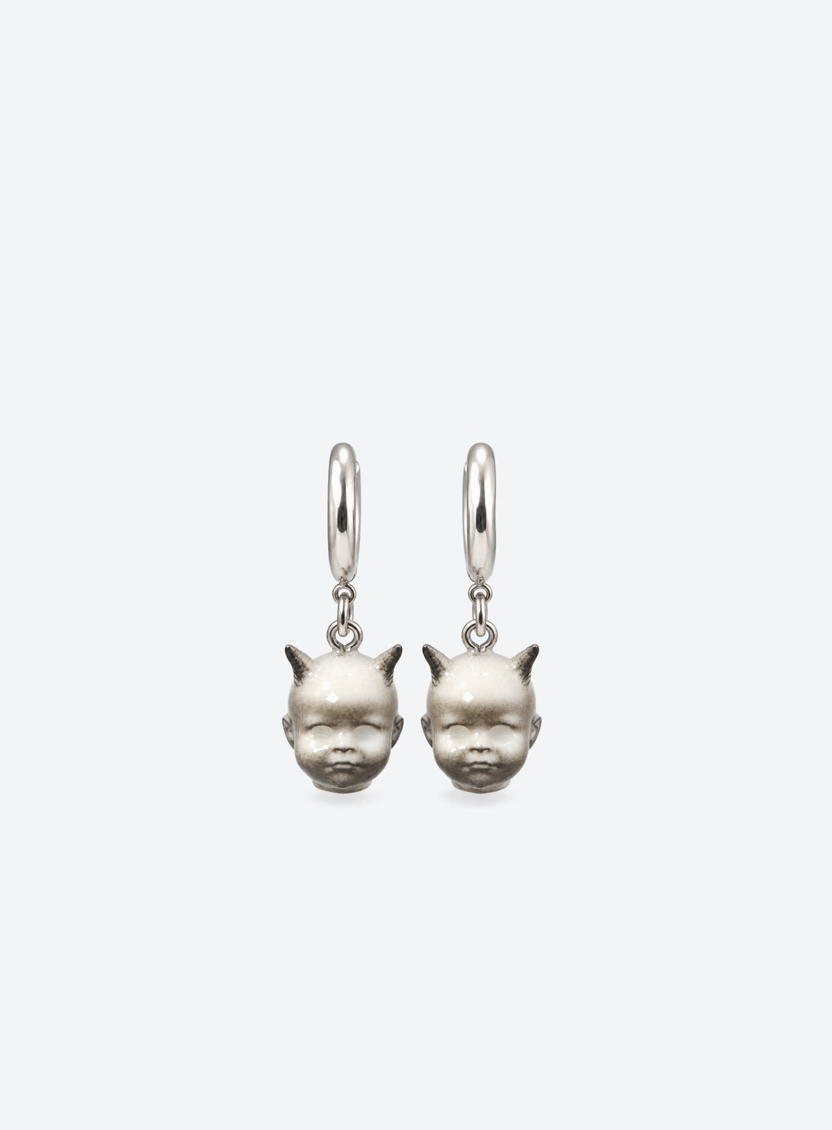 Baby Devil Ghost Hoop Earrings