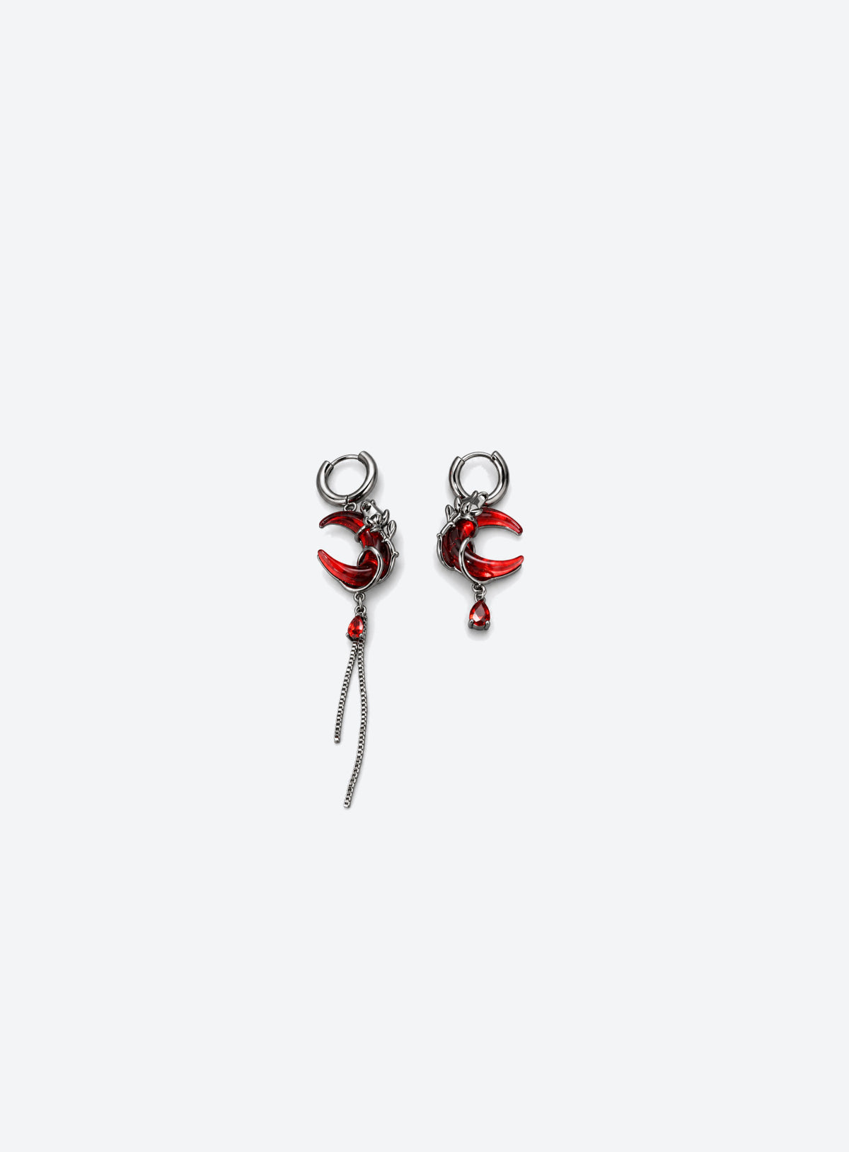 Crescent Moon Dangle Earrings