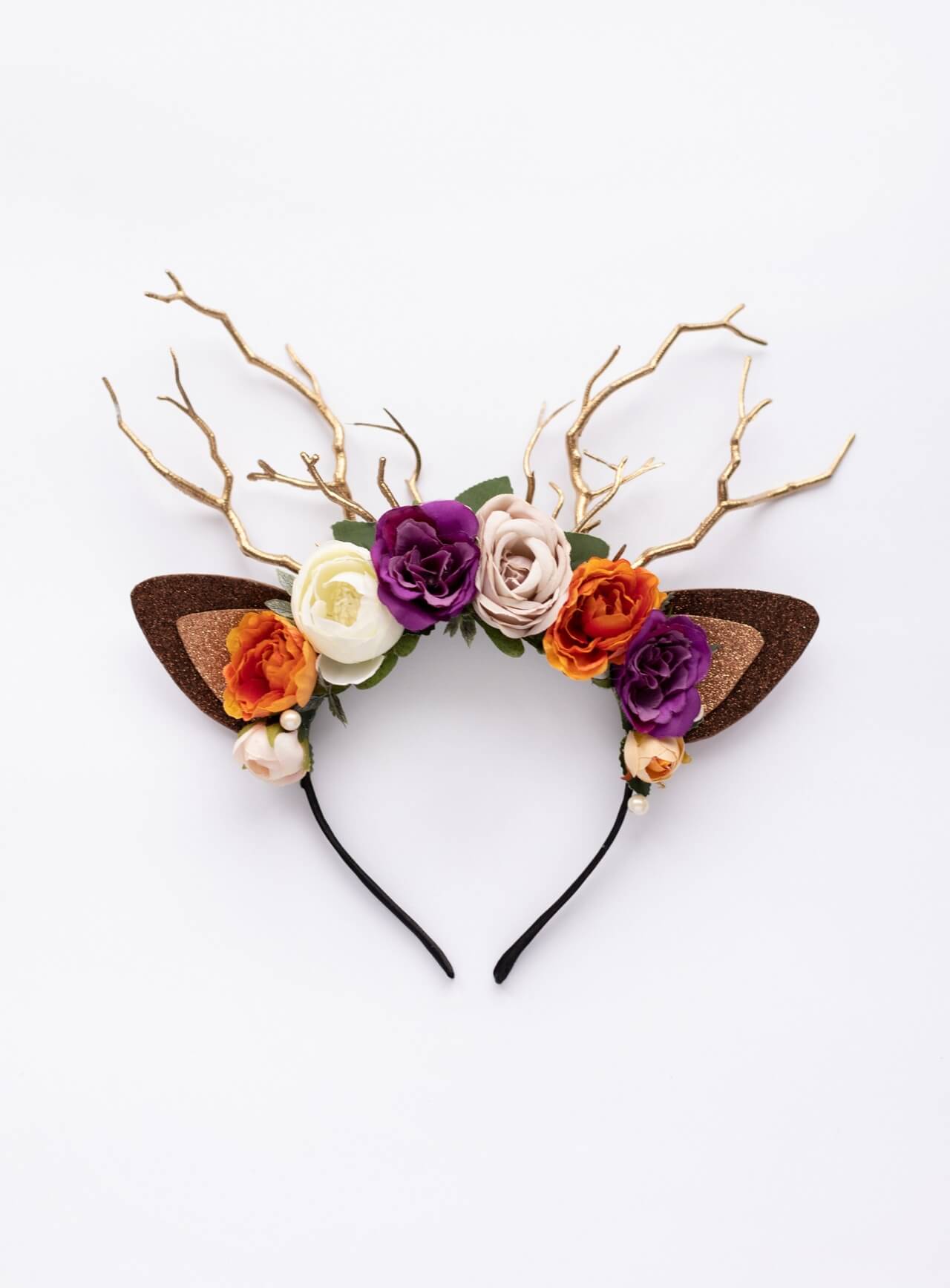 Colorful Rose Reindeer Headband 4 (Colorful Rose)