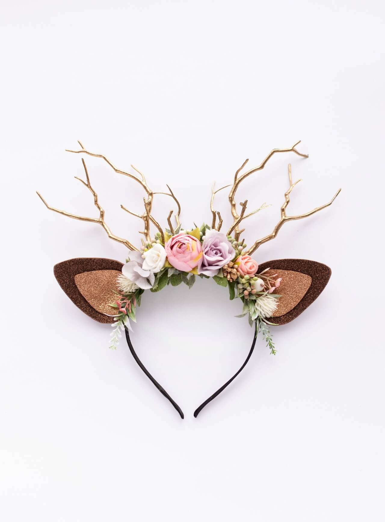 Frosted Rose Reindeer Headband 4 (Frosted Rose)