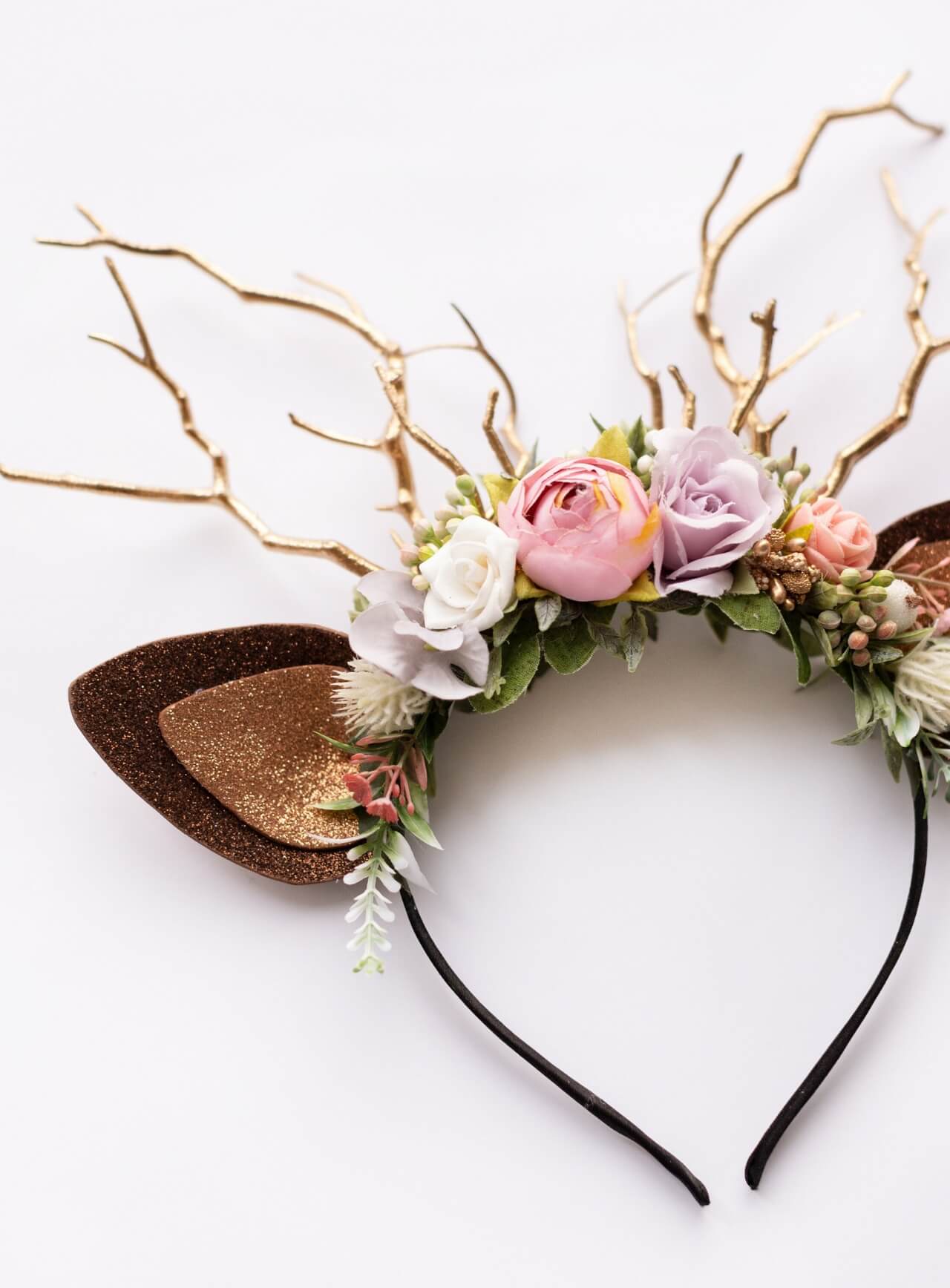 Frosted Rose Reindeer Headband 3 (Frosted Rose)