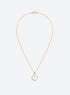 Gold Enamel Mini Cross Necklace
