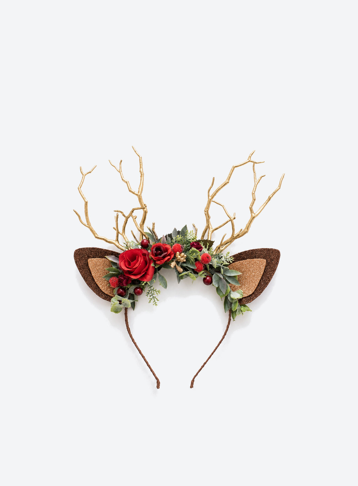 Rose Berry Reindeer Headband 1 (Rose Berry)