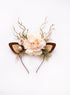Ivory Peony Reindeer Headband 4 (Ivory Peony)