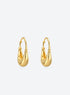 Curve Teardrop Huggie Hoop Earrings