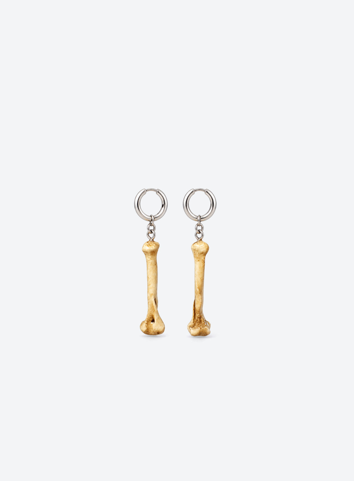 Dust Bone Hoop Earrings