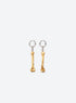 Dust Bone Hoop Earrings