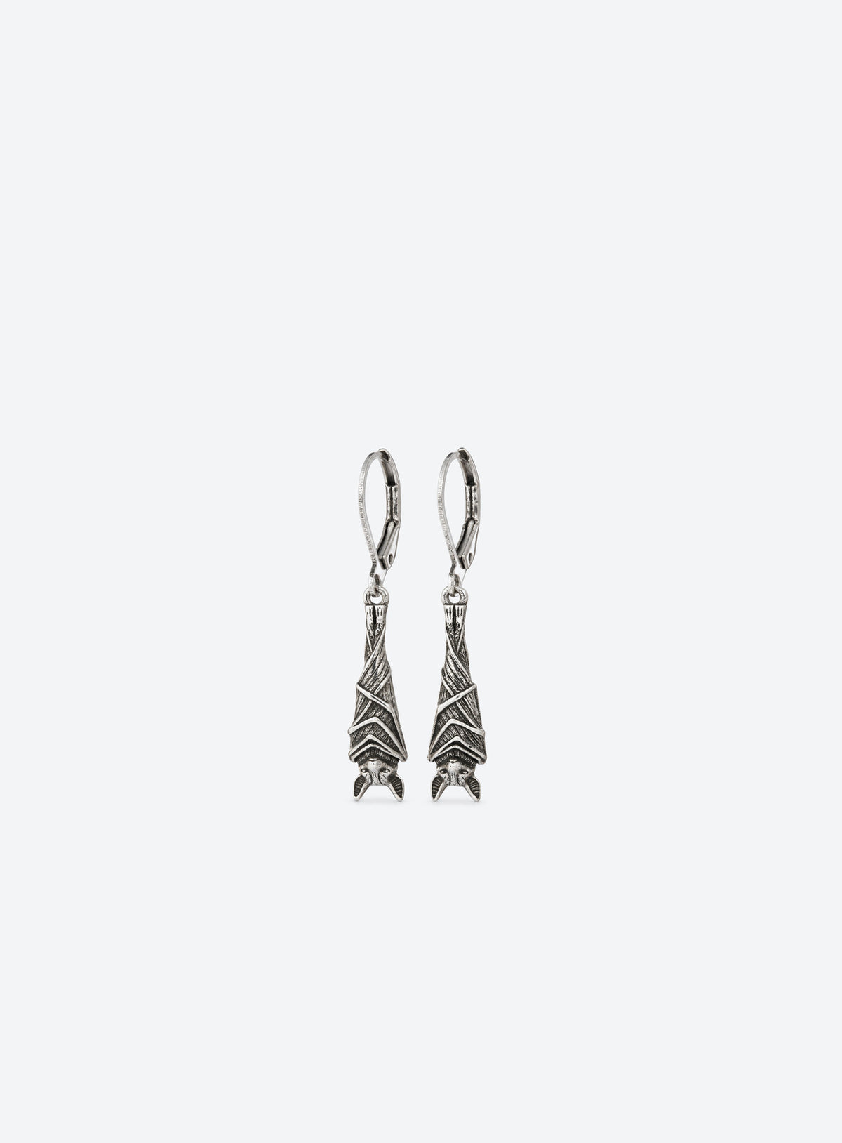 Vintage Silver Bat Earrings
