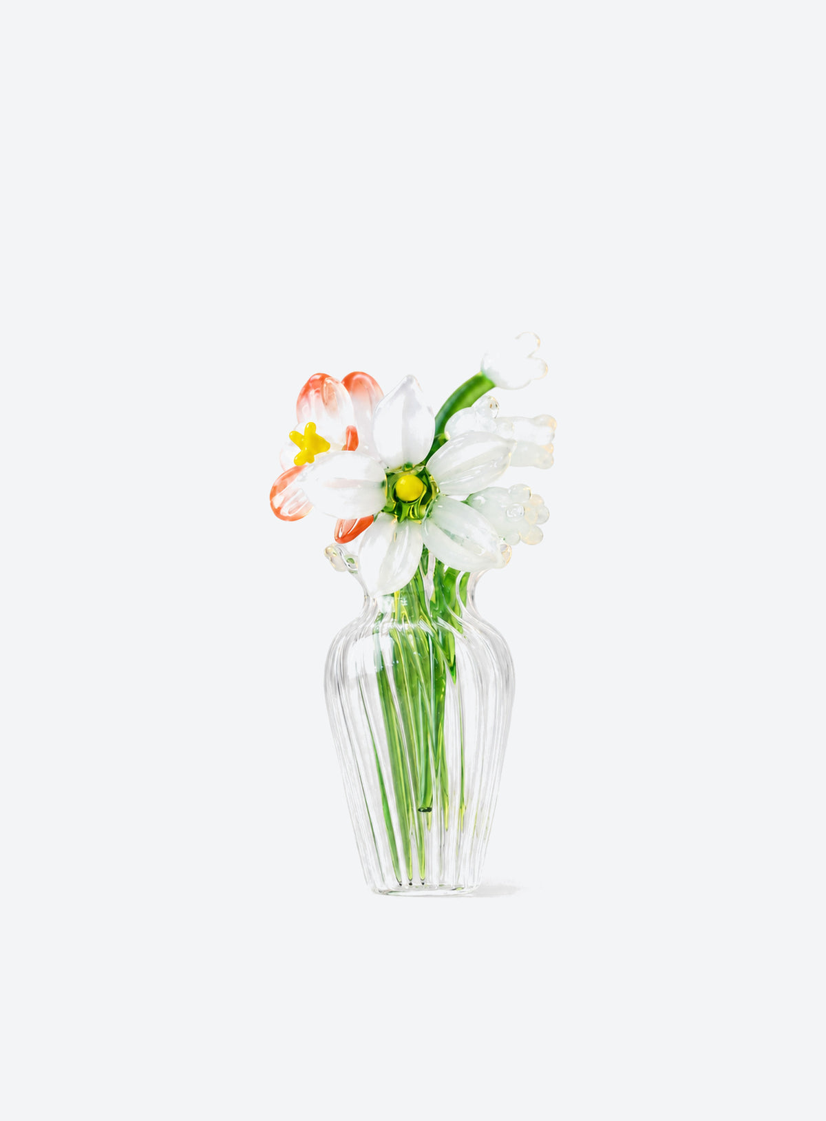 Glass Birth Month Flower Vase