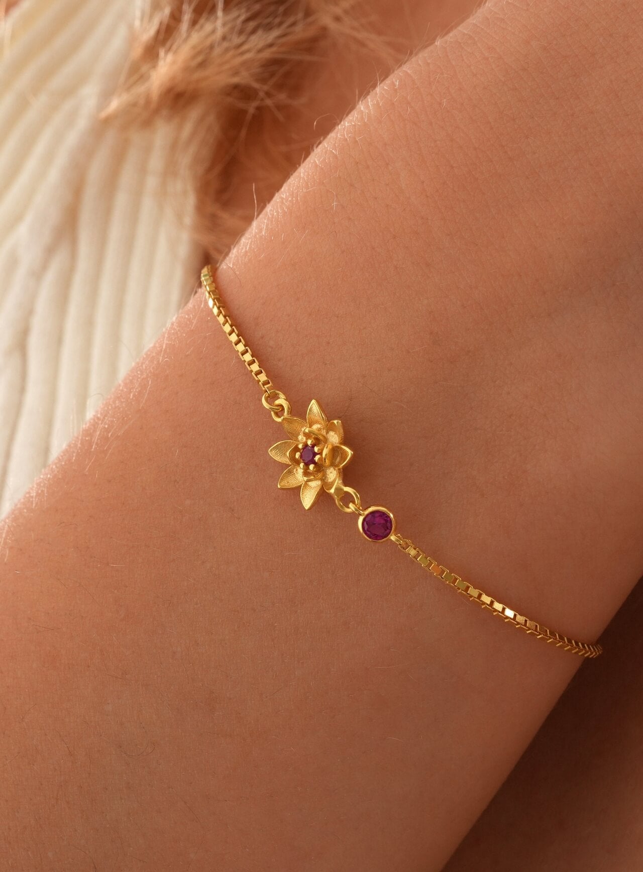 Birth Flower Bracelet