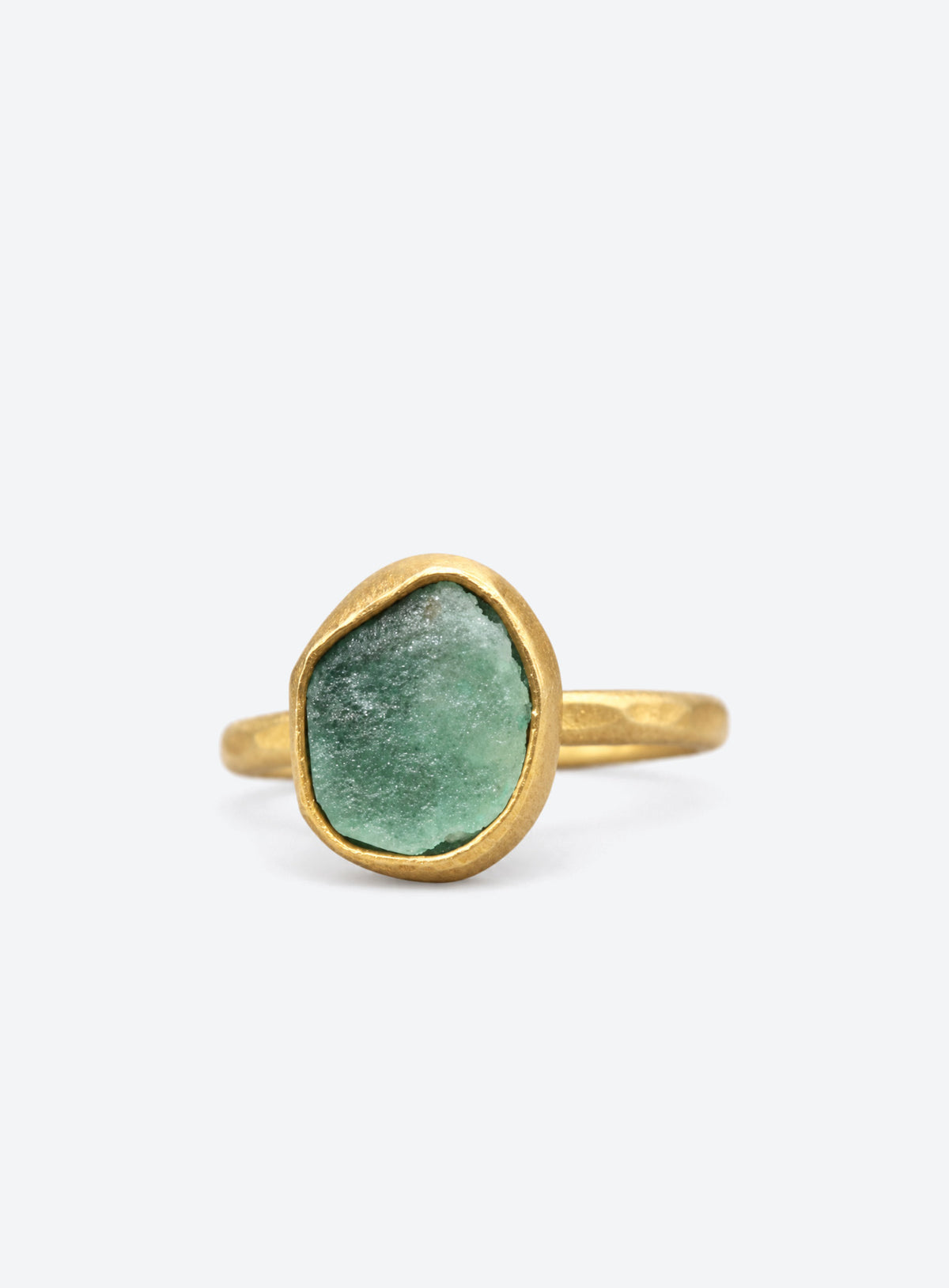 Raw Emerald Ring