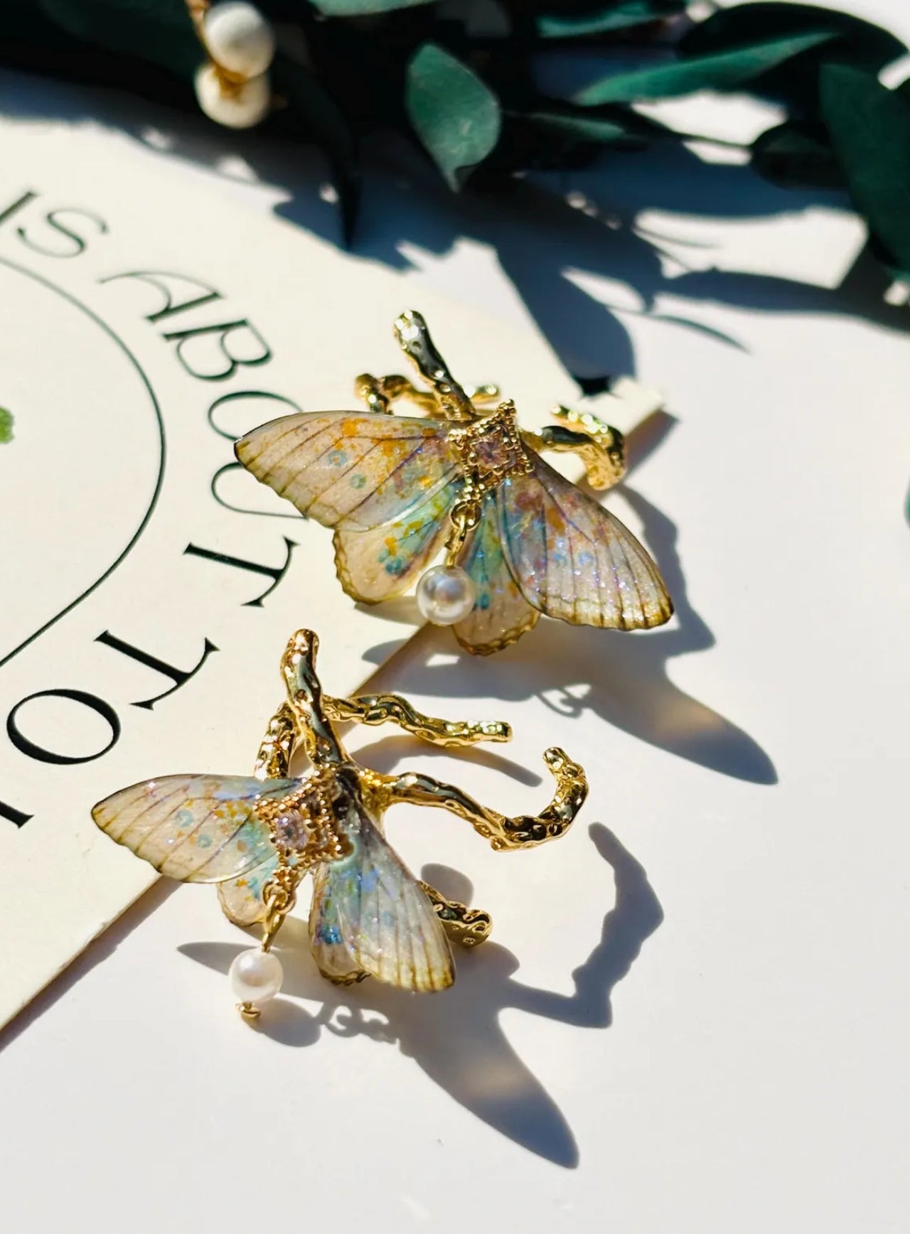 Iridescent Butterfly Ring