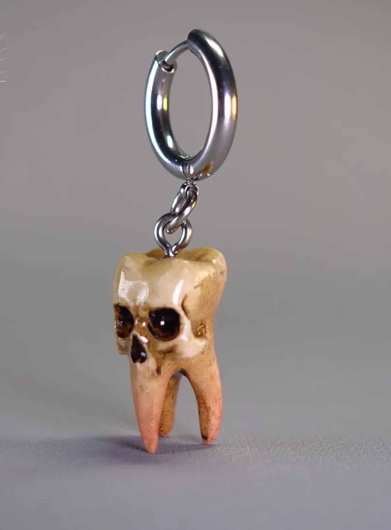 Decay Tooth Hoop Earrings