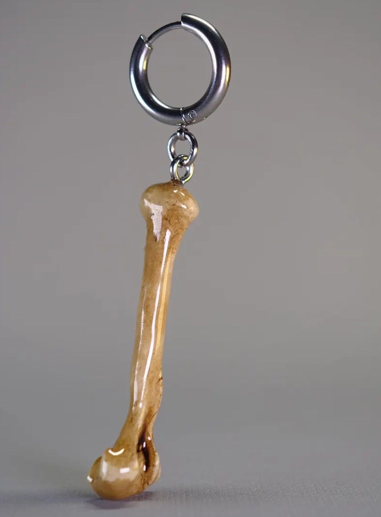 Dust Bone Hoop Earrings