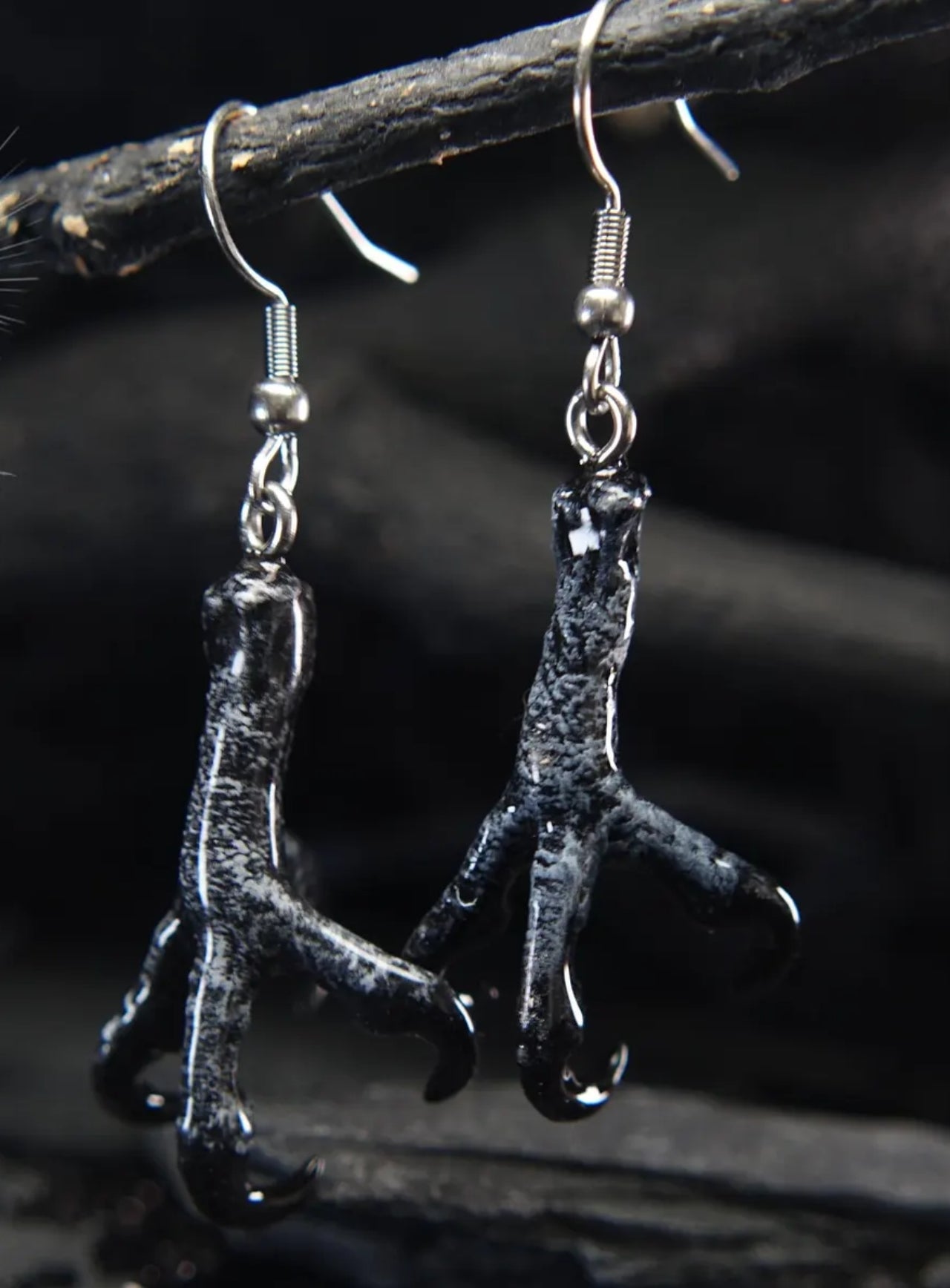 Crow Talon Hoop Earrings