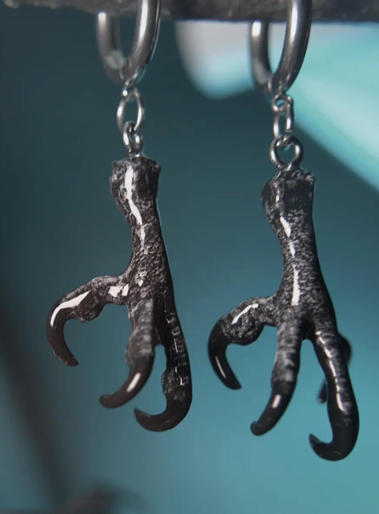 Crow Talon Hoop Earrings