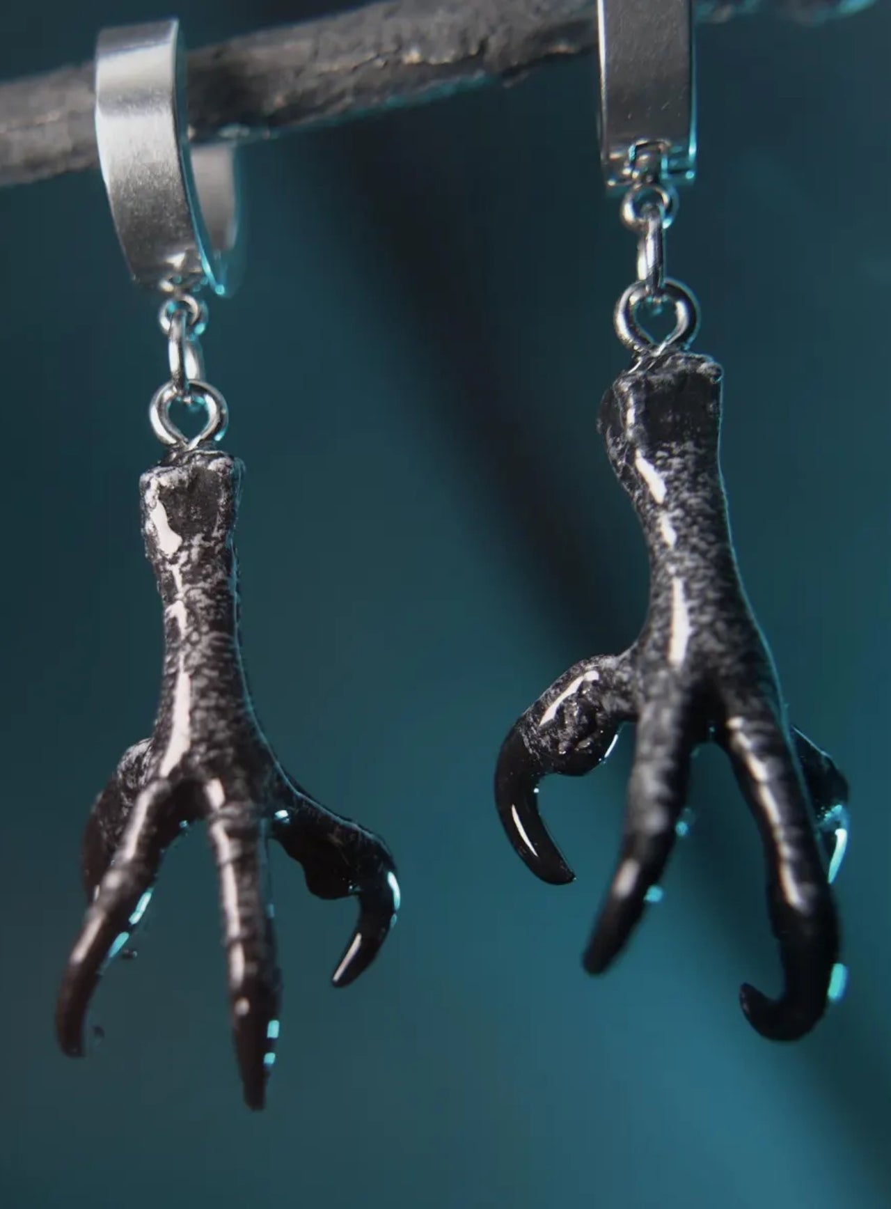 Crow Talon Hoop Earrings