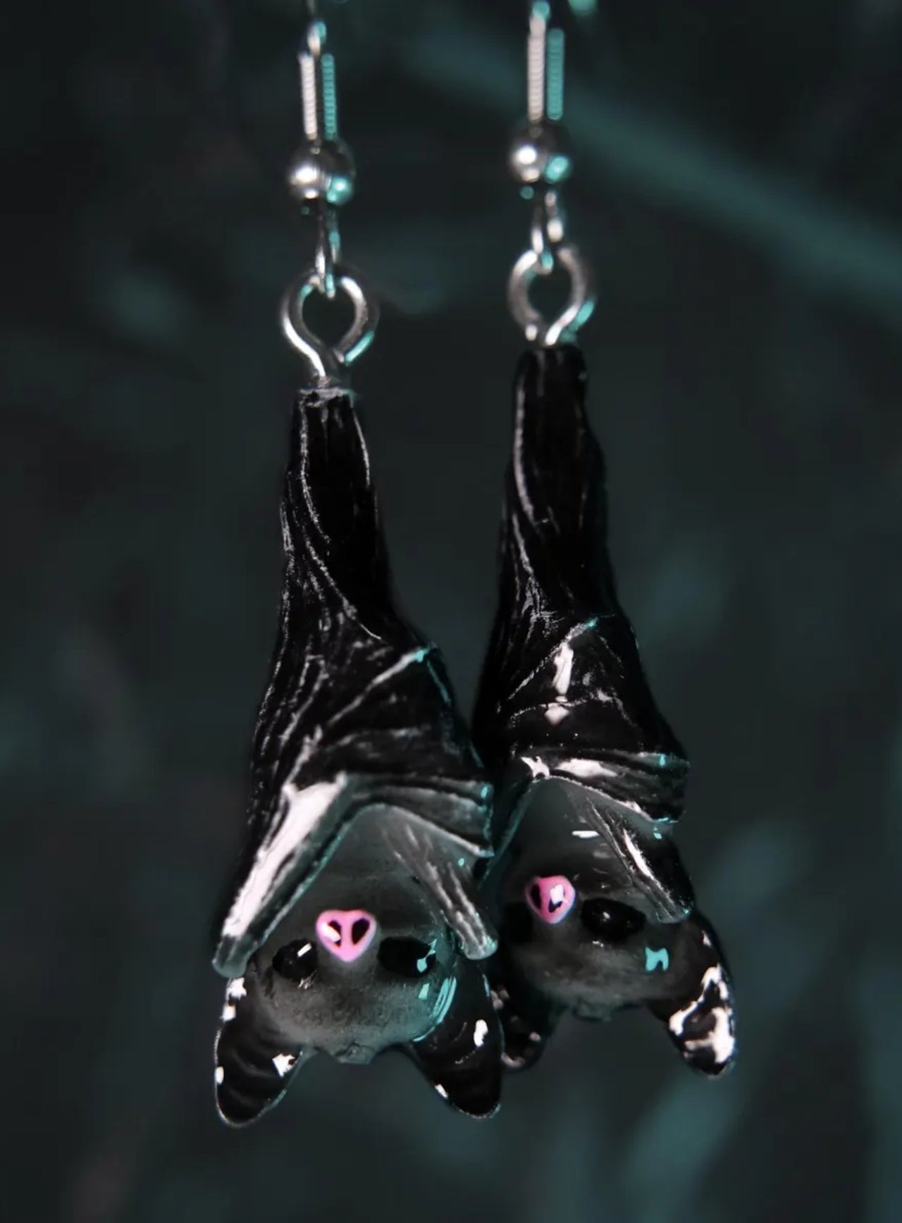 Phantom Bat Hoop Earrings