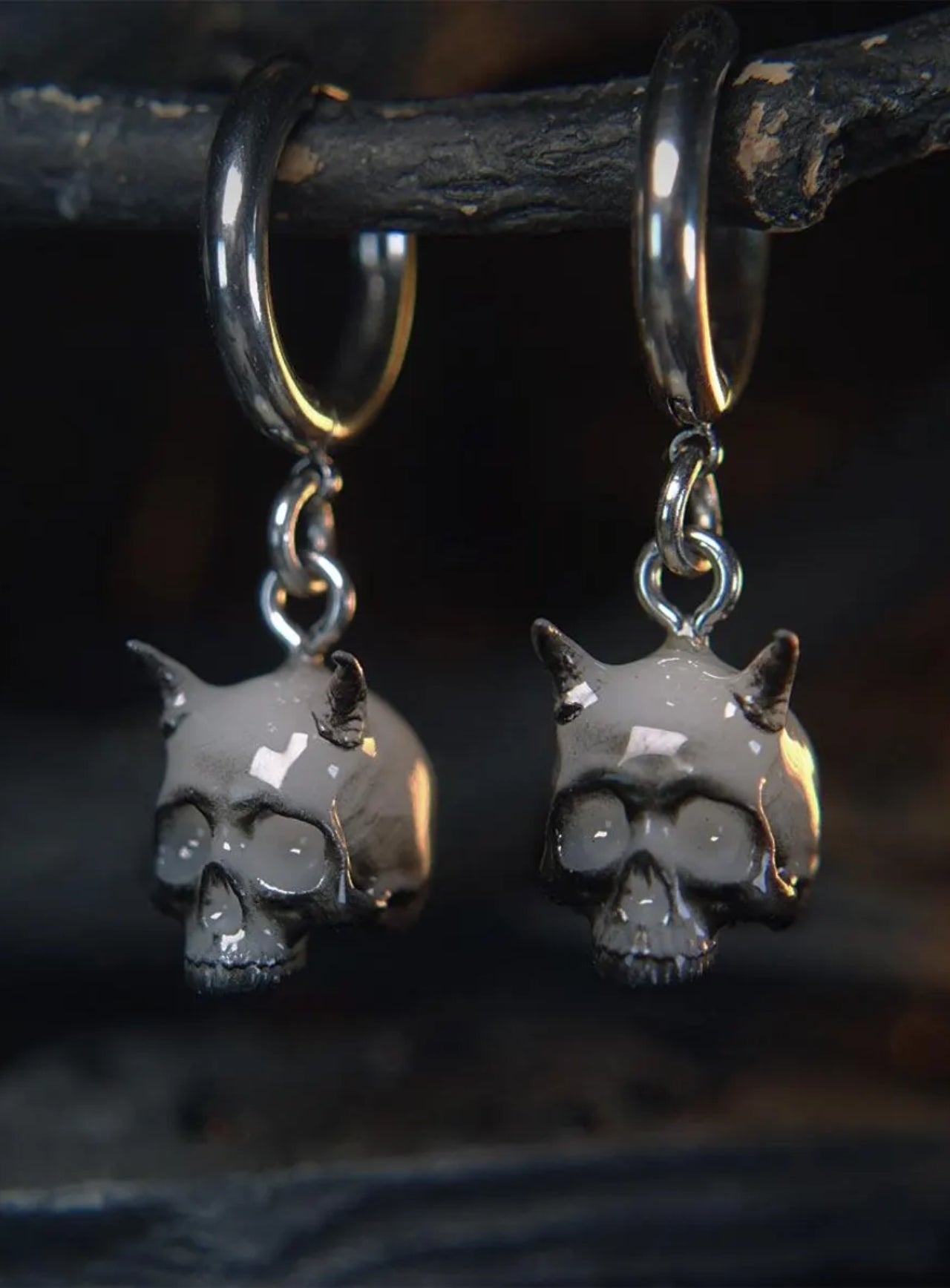 Devil Spirit Hoop Earrings