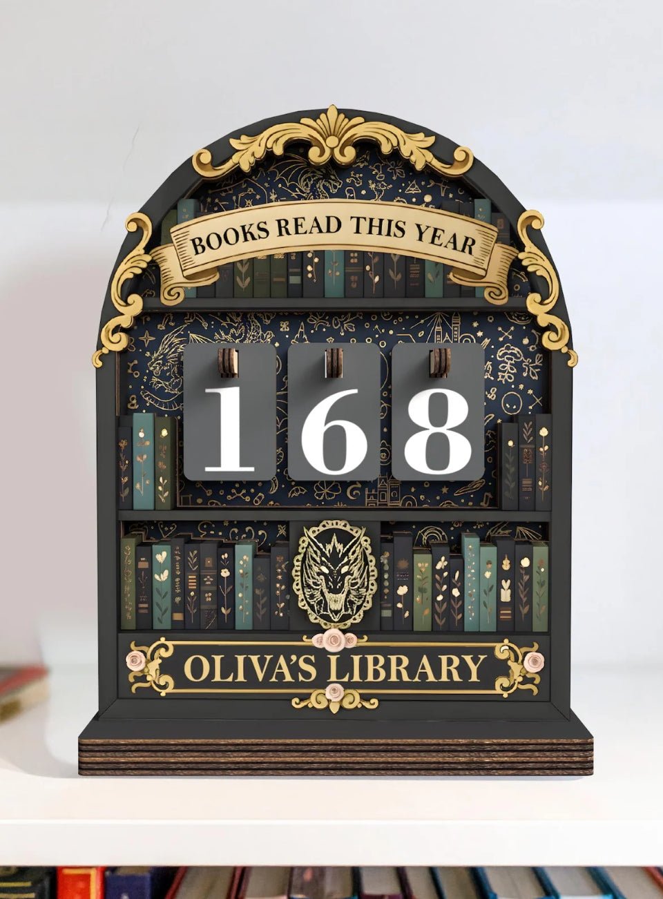 Vintage Book Read Tracker 9 (Black)